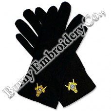 Masonic Regalia Hands Embroidery Gloves